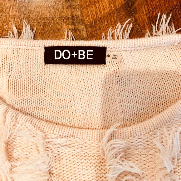 DO+BE Fringe Pullover Sweater - Blush Pink - Picture 5 of 5
